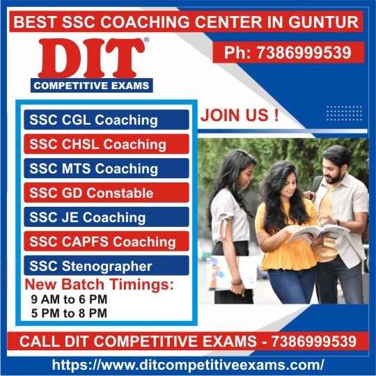 SSC Coaching in Guntur - DIT Competitive Exams SSC Coaching in Guntur - DIT Competitive Exams